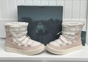 TOMS Alpine Winter Booties Womens Pink Casual Boots 10012455 - Picture 1 of 8