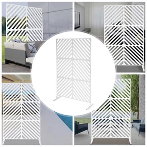 Decorative Privacy Screen W/Stand 74.8"H×35.4"W Outdoor Decor Privacy Fence - Picture 1 of 11