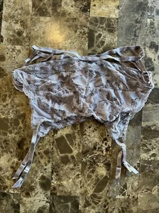 Victoria's Secret Very sexy garter NEW Taupe Crystals size Medium/large - Picture 1 of 5