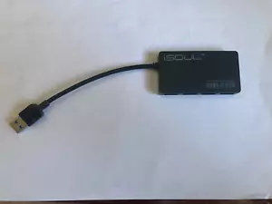 iSOUL USB Hub 3.0 4-Port Ultra-Slim USB A Hub 0.6ft Multiport Extended Data Cab - Picture 1 of 3