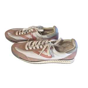 Tretorn pink and white leather sneakers size 7m - Picture 1 of 10