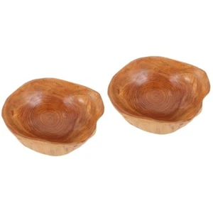 2 Pack Obstteller Zum Schnitzen Von Wurzeln Rustikales Tablett - Bild 1 von 12
