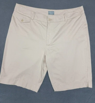 Pantalones Cortos Chinos STRETCH RIDERS Mujer Talla 18M 100% Algodón 11" Entrepierna Bermuda Beige Foto 1 de 4