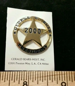 NOS, spilla presidenziale nuova George W. Bush 2000  - Foto 1 di 2