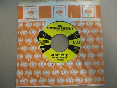 Jerry Vale – The Spreading Chestnut - 1957 - Columbia 4-41010 7" Single VG - Image 1 of 4
