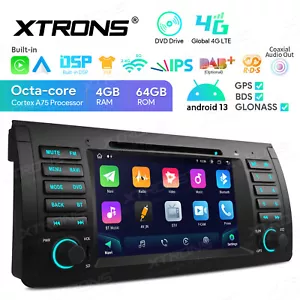 8-Core Android 14 Car GPS Stereo Carplay DVD Players Radio 4G LTE For BMW E53 X5 - Picture 1 of 16
