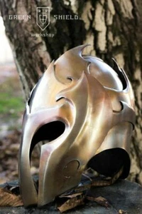 Medieval Antique Mirkwood Elven Guard helmet Knight Medieval Helmet LOTR Helmet - Picture 1 of 5