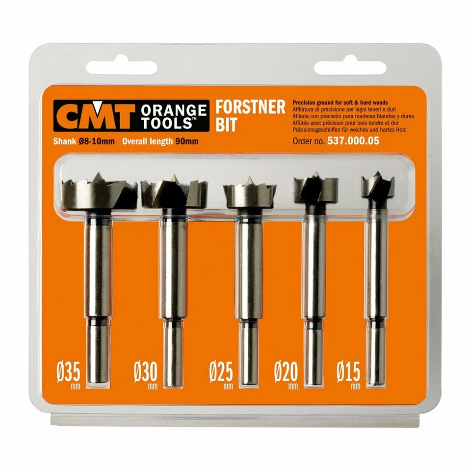 SET DI 5 PUNTE AD ATTACCO CILINDRICO TIPO FORSTNER - Image 1 of 1