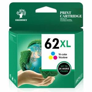 62XL ink cartridges | 1 color C2P07AN | High Yield | for HP Officejet ENVY 62-XL - Picture 1 of 4