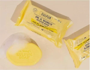 Jabón de azufre Dr. S. Wong's 80 g - antiparasitario / antifúngico - entrega rápida en el Reino Unido - Imagen 1 de 3