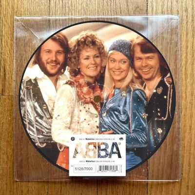 PICTURE DISC----  ABBA Waterloo (40th Anniversary) 7" VINYL SINGLE Swedish 1107 - Image 1 of 3
