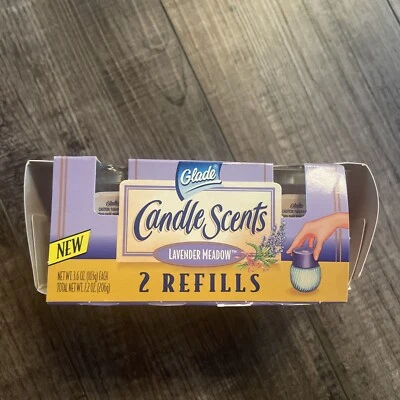 Glade Candle Scents Jar Lavender Meadow 3.6 Each Oz New Vintage 1996 - Image 1 of 2