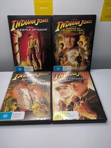Indiana Jones The Complete Adventure DVD Boxset 4 Movies Region 4 - Picture 1 of 10