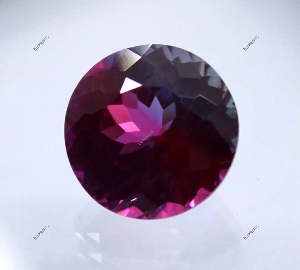 5.15 Ct Natural Bi-Color Sapphire Loose Gemstone Genuine Round Cut Making Stone - Image 1 of 4