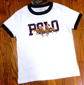POLO RALPH LAUREN AUTHENTIC TODDLERS BOYS BRAND NEW ORIGINAL T-SHIRT Size 5, NWT - Picture 1 of 2