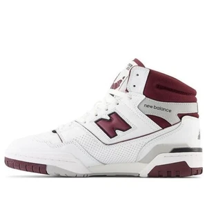 New Balance 650 Men's Size 9 Casual Shoes White Burgundy Grey BB650RCH New - Picture 1 of 6