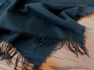 Bufanda de piano de colección chal con flecos negros 118"x60" cubierta protección decoración señorial LEER - Imagen 1 de 5