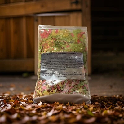 1/2 POUNDS Premium Tropical Flakes All Fish Koi High Protein Probiotic food PKF