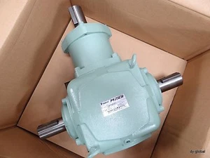 TSUBAKI EMERSON CO MITER Gear Box ED8M-1-LR-O-Y Ratio 1:1 Transmission NIB - Picture 1 of 7