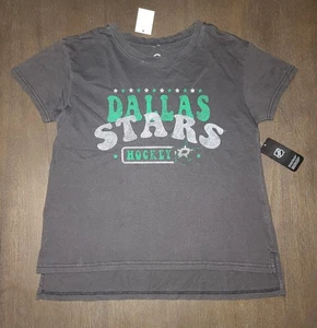 NEW WOMENS NHL HOCKEY DALLAS STARS GRAPHIC T-SHIRT SIZE M 8-10 - Picture 1 of 4