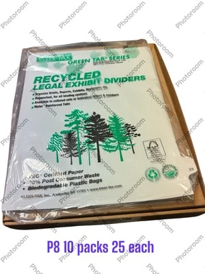 Caja de 10 divisores de índice Kleer-Fax tamaño letra pestaña lateral 51-75 (conjuntos de 25) Foto 1 de 3