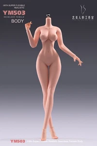 Modellino femminile US YM503 1/6 pelle pallida vita sottile 12" corpo mani piedi giocattolo - Foto 1 di 19