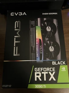 EVGA GeForce RTX 3090 Ti FTW3 Black Gaming 24GB GDDR6X RGB Graphics Card - Afbeelding 1 van 7