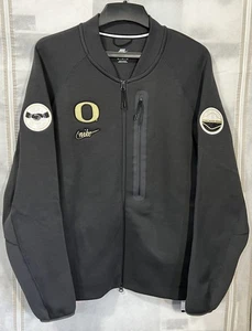 Nike Oregon Ducks Football Team Issued Tech Fleece Jacket Full Zip Size XL NWT - Picture 1 of 10