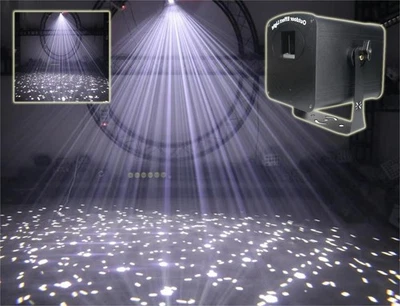 Outdoor 3W Night Sky White Twinkling Stars Laser light DJ Party waterproof light - Image 1 of 4