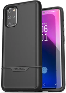 ENCASED Heavy Duty Galaxy S20 Plus Case (2020 Rebel Armor) Military Grade Black - Picture 1 of 1