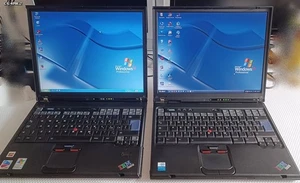 IBM ThinkPad T43 + ThinkPad T40 + PORT Replicator + batteria + alimentatore - Afbeelding 1 van 2
