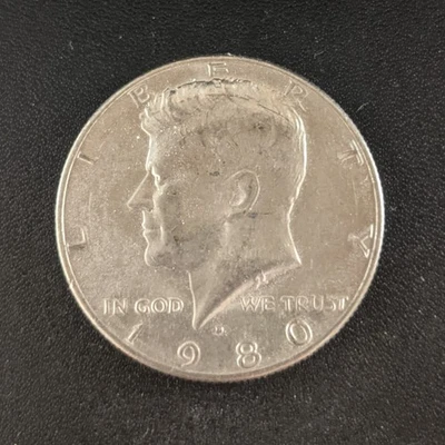 1980 D: Kennedy Half Dollar, 50 Cent - USA Coin - Image 1 of 2