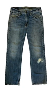 American Eagle Jeans Damen 30X28 Original Straight Stained Grunge Distressed - Bild 1 von 14