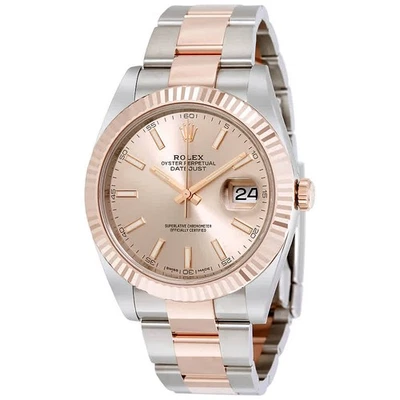 Reloj Rolex Datejust 41 Sundust esfera acero y oro Everose de 18 quilates para hombre 126331SNSO Foto 1 de 3