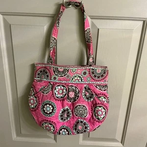 Vera Bradley gebrauchte rosa Cupcakes mittlere Seitentaschen - Bild 1 von 9