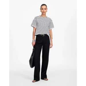 Madewell Black Patch Pocket Flare 100% Linen Pants, Size 4 - Picture 1 of 15