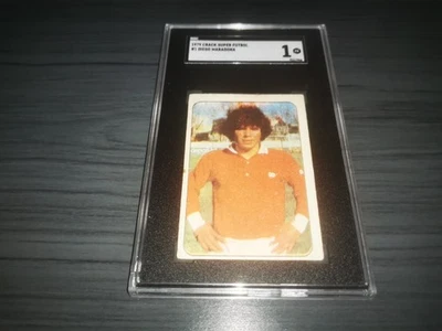 Diego Maradona 1979 Crack Super Futbol #1 SGC 1 - Image 1 of 2