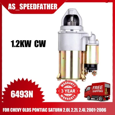 Starter For Chevrolet Malibu HHR Cobalt Olds Alero 2002 2003 2004 2005 2006 2007 - Image 1 of 4