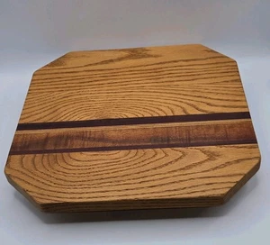 Handmade Natural Woods Lazy Susan 12" Serving Board • Charcuterie • Centerpiece - Picture 1 of 8