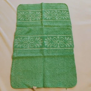Vintage Cannon Monticello Washcloths Set Of Two Mint Green Retro - Picture 1 of 5