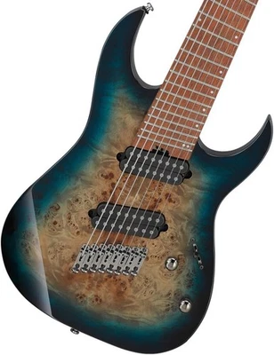 Ibanez RGMS8PB-CBS 8-String Model (Cosmic Blue Starburst) with Gig Bag - Image 1 of 4