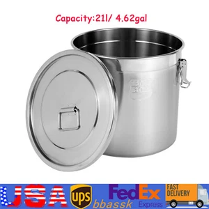 304 Stainless Steel Airtight Canister for Kitchen, Rice Cereal Grain Container - Picture 1 of 10