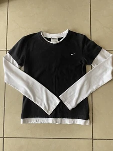 nike boys sweater size M & cotton black white - Picture 1 of 2