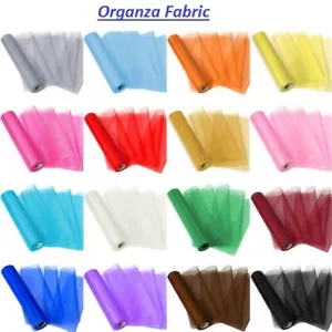 10M X 70CM Organza Roll Fabric Wedding Chair Sash Bows Table Runner Party Decor - Picture 1 of 30