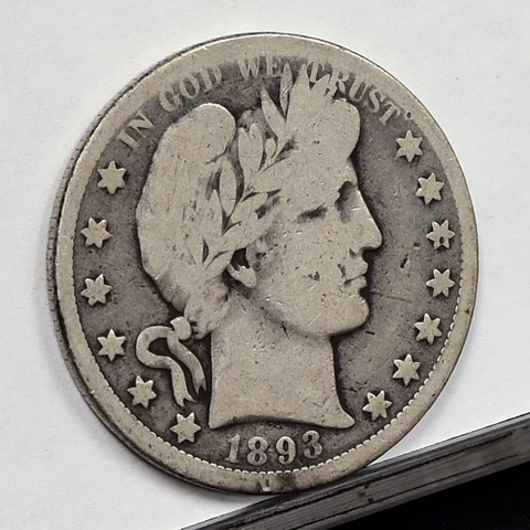 1893-O Barber Half Dollar - AG (49734-L) Cover