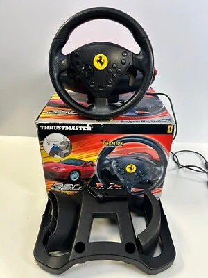 Retro Ferrari THRUSTMASTER 360spider Racing Wheel for Sony PlayStation PS1 & PS2 - Image 1 of 4