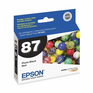 Genuine Epson 87 T0871 Photo Black Ink Cartridge for Stylus Photo R1900 - Picture 1 of 1