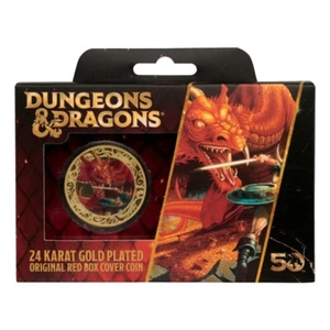 Dungeons & Dragons Moneta da collezione 50° Anniversario Placcata Oro 24K - Imagen 1 de 6