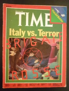 MORTE ALDO MORO BRIGATE ROSSE RARO TIME May 22 magazine 1978 ITALY vs. TERROR - Foto 1 di 1