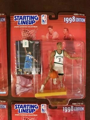 🏀1998 KENNER SLU Starting Lineup NBA NIB🏀Minn. Timberwolves ~ Stephon Marbury - Image 1 of 4
